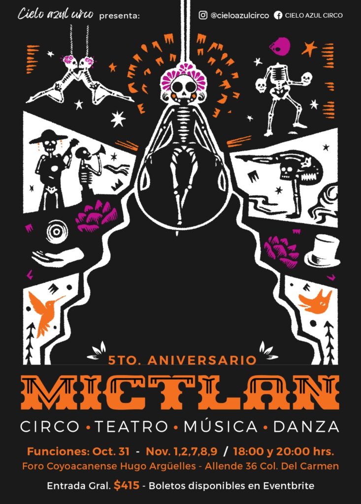 “Mictlán”: arte circense que transforma el duelo en celebración