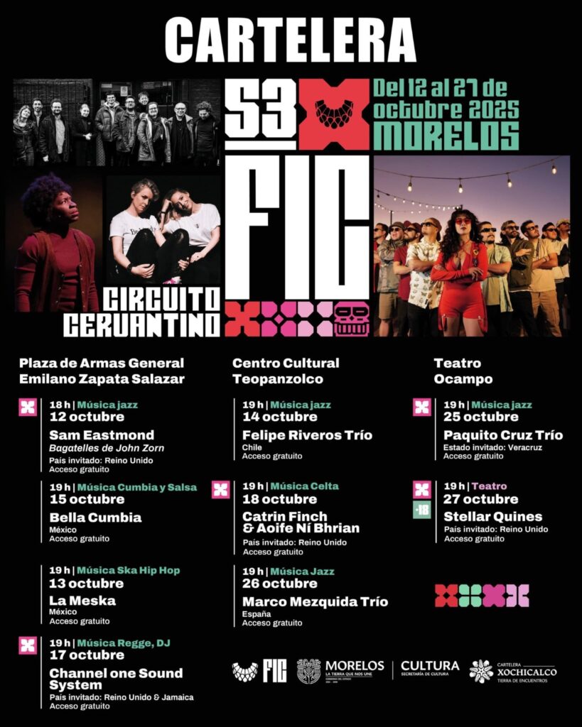 El Festival internacional Cervantino 2025 llega a Morelos