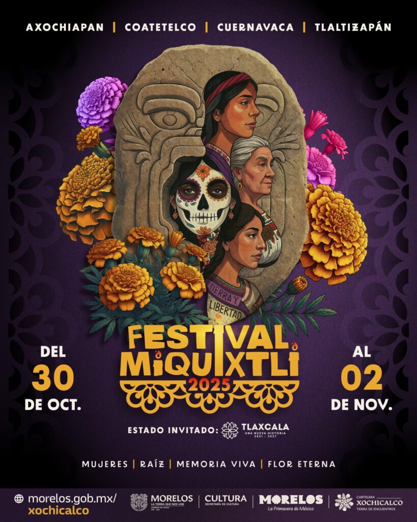 Miquixtli 2025: Mujeres, tradición y arte llenan de vida Morelos