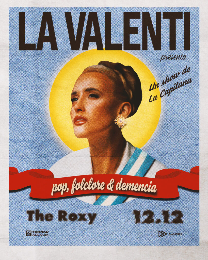 LA VALENTI PRESENTA “POP, FOLCLORE Y DEMENCIA” EN THE ROXY