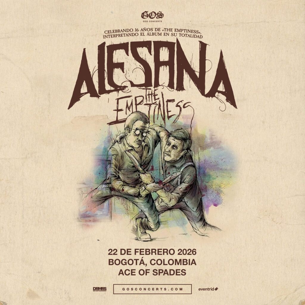 ALESANA REGRESA A BOGOTÁ PARA INTERPRETAR “THE EMPTINESS” EN SU TOTALIDAD