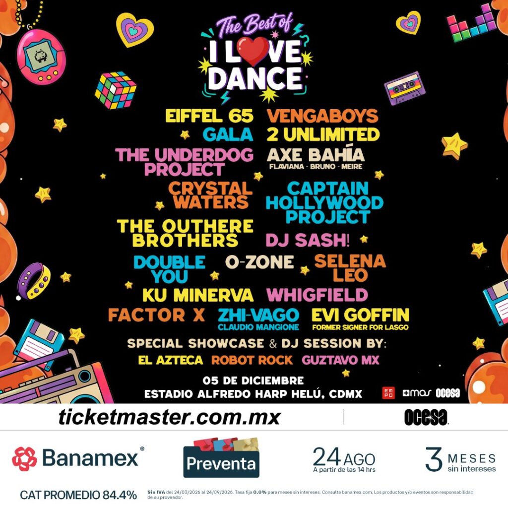 I LOVE DANCE 2026: SIETE AÑOS HACIENDO HISTORIA EN LA FIESTA DE LA NOSTALGIA